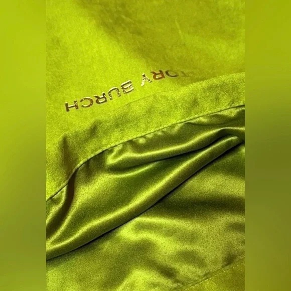 Tory Burch Lime Green Satin Bag - Picture 2 of 2